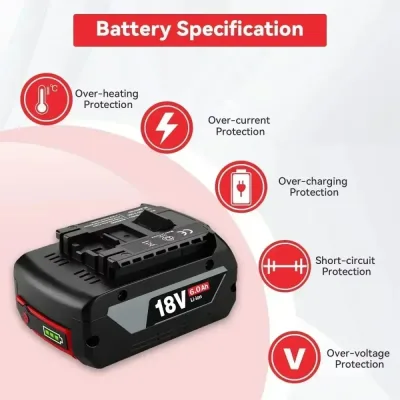 Batterie Li-ion 18 V 6,0 Ah pour perceuse – image 2