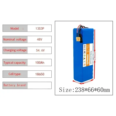 Batterie lithium-ion 48 V 100 Ah avec chargeur – image 2