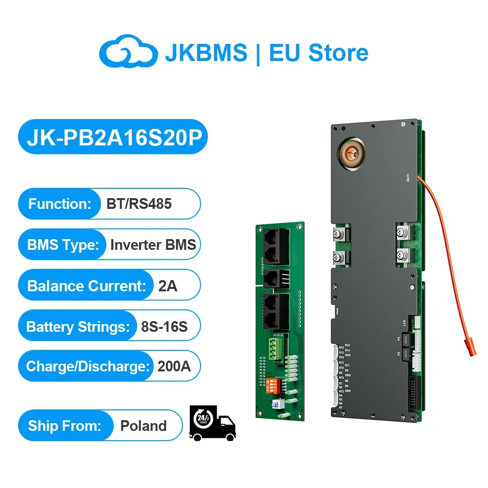 BMS intelligent actif pour batterie 8S à 16S