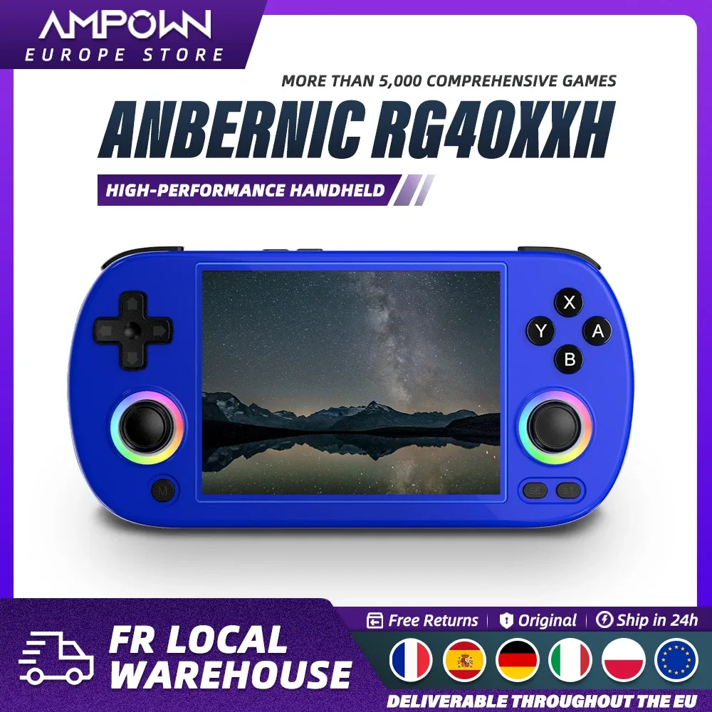 Console de jeu portable rétro écran IPS 10 cm