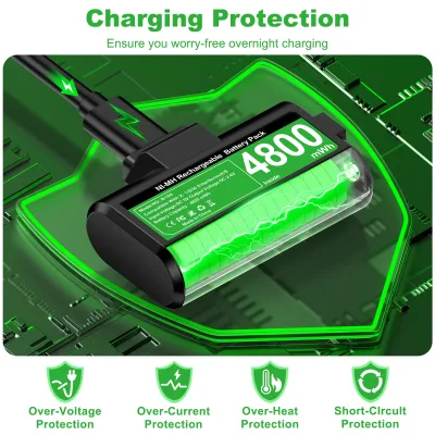 Deux batteries rechargeables Ni-MH 4800 mWh – image 2