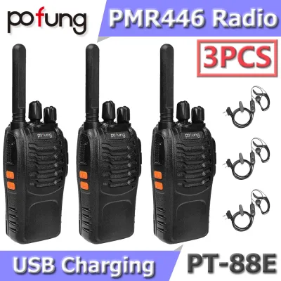 Lot de 3 talkies-walkies portatifs 16 canaux