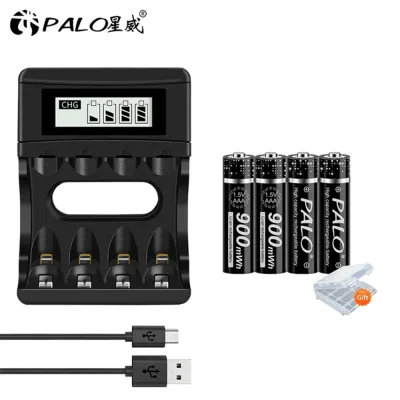 Piles rechargeables AAA Li-ion avec chargeur