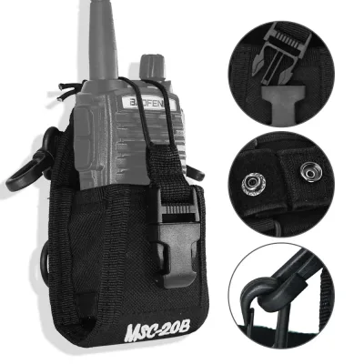 Sac de rangement en nylon pour talkie-walkie – image 2