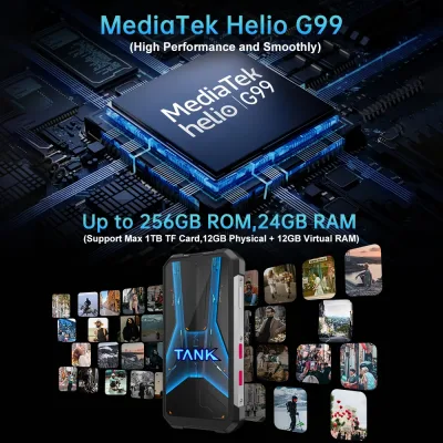 Smartphone robuste Android 5800 mAh – image 2