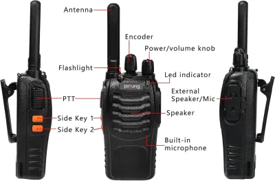 Talkie-walkie portable 16 canaux – image 3