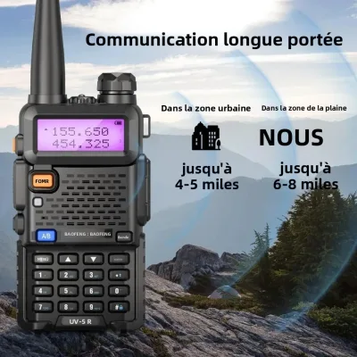 Talkie-walkie portable double bande 128 canaux – image 2